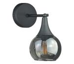 Keter Lighting Nástenné svietidlo STAR 1xE27/60W/230V čierna/dymová čierna 2840