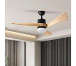 ZE - LED stropný látor NATURITO LED/18W/230V Wi-Fi Tuya čierny/dub + D ZEV011