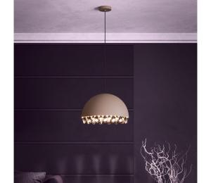 Eglo 39948 - Luster na lanku GAETANO 1xE27/40W/230V hnedá 39948