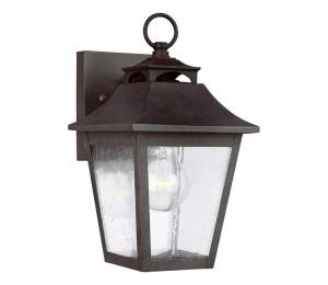 Elstead Feiss FE-GALENA2-S-SBL - Vonkajšie nástenné svietidlo GALENA 1xE27/60W/230V IP44 FE-GALENA2-S-SBL