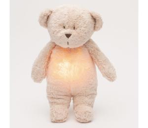 Moonie - Uspávadlo s melódiou a svetlom medvedík 2.0 organic rose 8646MOO