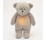 Moonie - Uspávadlo s melódiou a svetlom medvedík 2.0 organic grey 8648MOO