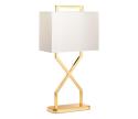 Elstead CROSS-TL-IVORY - Stolná lampa CROSS 1xE27/60W/230V zlatá/biela CROSS-TL-IVORY