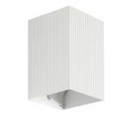 FARO Barcelona FARO 40534 - Nástenné svietidlo SOLE 1xGU10/8W/230V biela vrúbkovaná hranatý 40534