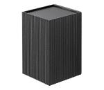 FARO Barcelona FARO 40535 - Nástenné svietidlo SOLE 1xGU10/8W/230V čierna vrúbkovaná hranatý 40535