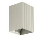 FARO Barcelona FARO 40536 - Nástenné svietidlo SOLE 1xGU10/8W/230V šedá vrúbkovaná hranatý 40536