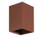 FARO Barcelona FARO 40537 - Nástenné svietidlo SOLE 1xGU10/8W/230V tehlová vrúbkovaná hranatý 40537