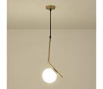 Eurolamp Luster na lanku 1xE27/40W/230V mosadz 144-28515