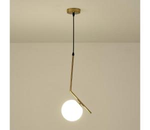 Eurolamp Luster na lanku 1xE27/40W/230V mosadz 144-28515