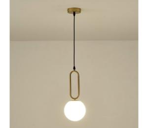 Eurolamp Luster na lanku 1xE27/40W/230V mosadz 144-28516