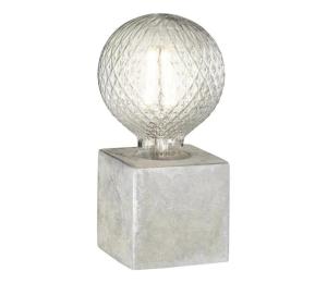 WOFI 8213.01.50.7000 - Stolná lampa BROAD 1xE27/10W/230V betón 8213.01.50.7000