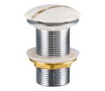 COMAD CLICK-CLACK T201M-W3-3 - Umývadlový výpust CLICK-CLACK pr. 7 cm matná biela CLICK-CLACK T201M-W3-3