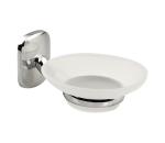 Aqualine - Nástenná mydelnička RUMBA mliečne sklo/lesklý chróm RB102