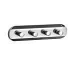 Aqualine - Nástenný vešiak na uteráky SAMBA 21 cm lesklý chróm SB124