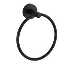 Aqualine - Nástenný vešiak na uteráky SAMBA pr. 15,5 cm čierna SB206