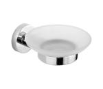 Aqualine - Nástenná mydelnička SAMBA mliečne sklo/lesklý chróm SB102