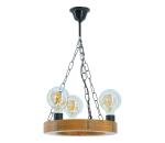 Exodus Lighting Srl Luster na reťazi IOS 3xE27/60W/230V pr. 30 cm buk EX-00620