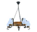 Exodus Lighting Srl Luster na reťazi ROATA 5xE14/40W/230V pr. 30 cm buk EX-00005