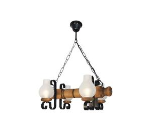 Exodus Lighting Srl Luster na reťazi RUSTIC 4xE14/40W/230V buk EX-00107