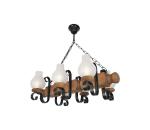 Exodus Lighting Srl Luster na reťazi RUSTIC 6xE14/40W/230V buk EX-00204