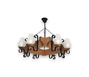 Exodus Lighting Srl Luster na reťazi QUEEN 8xE14/40W/230V buk EX-00163