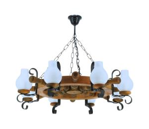 Exodus Lighting Srl Luster na reťazi TIMONA 8xE14/40W/230V buk EX-00223