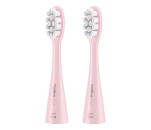 Niceboy-SADA 2x Náhradná hlavica Soft pre kefku ION  a Smart ružová -soft-pink