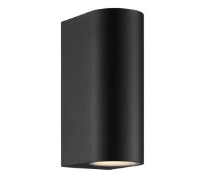 Nordlux - Vonkajšie nástenné svietidlo DION 2xGU10/25W/230V IP44 čierna 2518021003