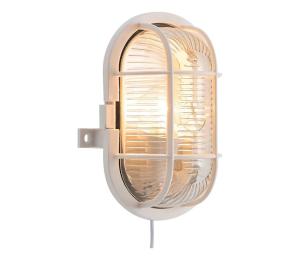Nordlux - Vonkajšie nástenné svietidlo SKOTLAMPE 1xE27/60W/230V IP44 biela 17051001