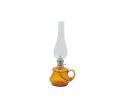 Floriánova huť Petrolejová lampa TEREZA 34 cm amber káro 110-0200-0000-19-03-000