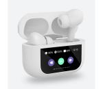 Bezdrôtové slúchadlá s LCD displejom biela PM1005W