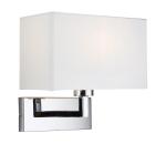 Endon 56373 - Nástenné svietidlo PICCOLO 1xE27/10W/230V biela/lesklý chróm 56373