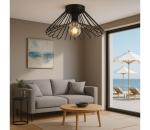 ONLI - Stropné svietidlo DUCCIO 1xE27/22W/230V pr. 40 cm čierna 5069/PLM