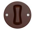 lap - Retro schodiskový vypínač bez rámika č. 6 hnedá H/V1/6