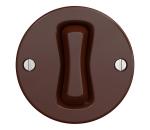 lap - Retro schodiskový vypínač bez rámika č. 6 hnedá H/V1/6