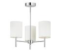 Endon 56642 - Luster na tyči BRIO 3xE14/40W/230V lesklý chróm/biela 56642