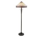 Endon 70936 - Stojacia lampa FARGO 2xE27/60W/230V priemer 50 cm 70936