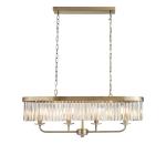 Endon 110539 - Luster na reťazi CHESTERFIELD 4xE14/6W/230V mosadz 110539