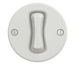 lap - Retro jednopólový vypínač bez rámika č. 1 biela K/V1/1