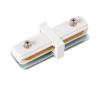 Konektor pre svietidlá v lištovom systéme 1-fázový rovný biela ML0709