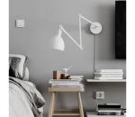 ByRydens 2827660-5007 - Stmievateľná nástenná lampa BAZAR 1xE27/5W/230V biela 2827660-5007