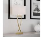 ByRydens 2829610-5000 - Stolná lampa OMEGA 1xE27/5W/230V biela/zlatá 2829610-5000