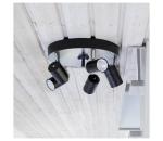 ByRydens 4200730-5002 - Bodové svietidlo CORRECT 5xGU10/7W/230V čierna 4200730-5002