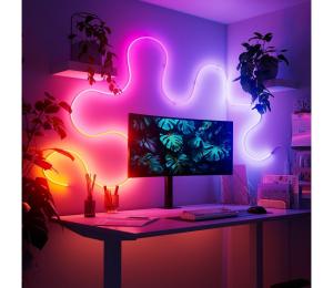 Nanoleaf N7206K02-1LS - LED RGBIC flexibilný LED pás/230V 5m 2700-6500K Wi-Fi N7206K02-1LS