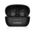 Niceboy Podsie 4 POP - Bezdrôtové slúchadlá 400 mAh + 2x 40 mAh IPX4 čierna podsie-4-pop-black