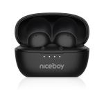 Niceboy Podsie 4 POP - Bezdrôtové slúchadlá 400 mAh + 2x 40 mAh IPX4 čierna podsie-4-pop-black