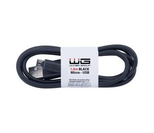 Winner Group - USB kábel Micro USB / USB-A 1m čierna WINKABUMICRO
