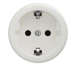 lap - Retro domová zásuvka bez rámu SCHUKO 230V/16A biela K/ZS