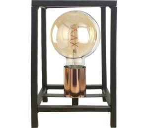 ONLI - Stolná lampa FLOKI 1xE27/15W/230V 20 cm čierna/medená 4931/L