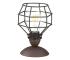 ONLI - Stolná lampa SPIDER 1xE27/15W/230V 23 cm čierna/hnedá 4859/L